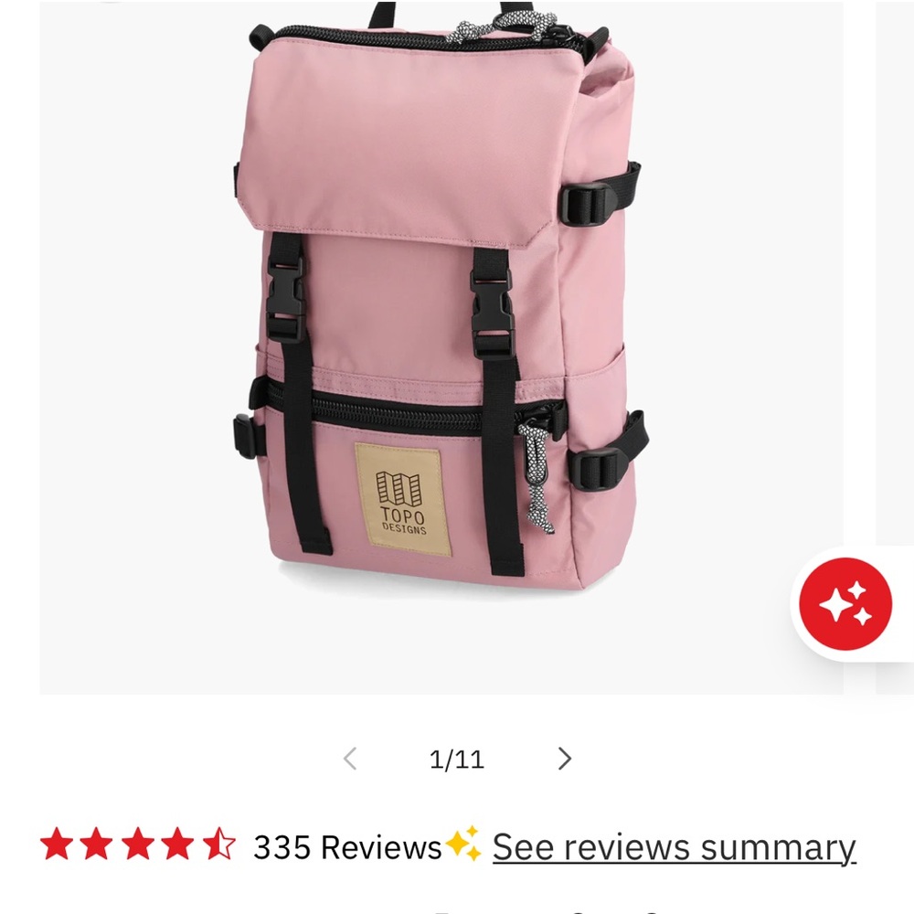 Topo Designs Rover Pack Mini - ROSE - Picture 8 of 8